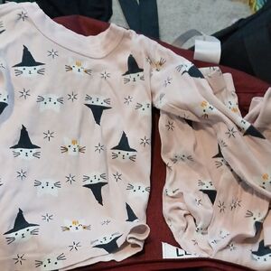 Hanna Andersson Pink and Black Pajama Sets with Whimsical Design